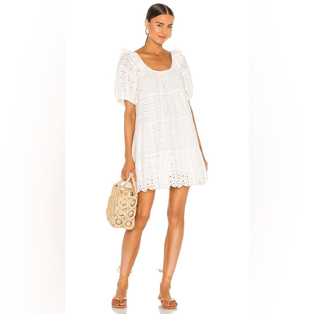 Revolve x Cleobella Ivory Ferris Mini Dress
